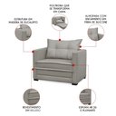 Ver imagem 3 de Poltrona Cama Retrátil Solteiro Milenni Veludo B03 - D'rossi