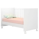 Ver imagem 3 de Berço Americano Doce Sonho 100 com Rodízios e Cômoda 103 com Nicho Organizador 3 Gavetas Branco