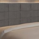 Ver imagem 2 de Cabeceira Casal Queen Jbe Style 164cm Cinza Cama Box 158cm