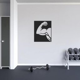 Quadro Decorativo Parede Academia Braço Musculoso 02 60cm - 1