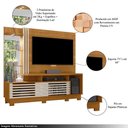 Ver imagem 3 de Home Theater Stall Mdp 2 Portas 2 Prateleiras Iluminação Led até 60 Cinamomo/offwhite G97 - Gran Bel