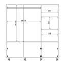 Ver imagem 5 de Cômoda 3 Portas 4 Gavetas Seth Branca Caemmun