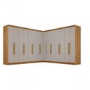 Ver imagem 6 de Guarda Roupa Casal Crsal 15 Portas 6 Gavetas MDP Cinamomo-Off White Multimóveis 316cm