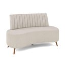 Ver imagem 1 de Sofá 2 Lugares Living 135cm Pé Palito Maraú Bouclê Bege K01 - D'Rossi