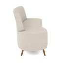 Ver imagem 3 de Sofá 2 Lugares Living 135cm Pé Palito Maraú Bouclê Bege K01 - D'Rossi