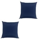 Ver imagem 1 de Almofadas Cheias Impermeável Antimofo Antiácaro Área Externa Kit 2 45CMX45CM:Azul Marinho