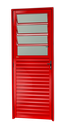 Ver imagem 1 de Porta Alumínio Basculante 80 Dir L25 V.Boreal Vermelho Brimak