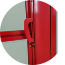 Ver imagem 4 de Porta Alumínio Basculante 80 Dir L25 V.Boreal Vermelho Brimak