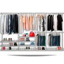 Ver imagem 1 de Guarda roupa closet aramado aberto armário modulado roupeiro 3,40 BR
