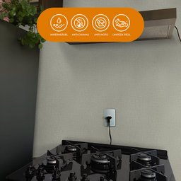 Papel de Parede Adesivo Lavavel Textura Tecido Palha Cinza Lima - 8