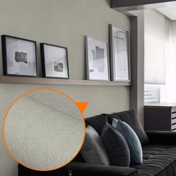 Papel de Parede Adesivo Lavavel Textura Tecido Palha Cinza Lima - 9