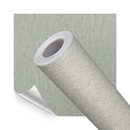 Papel de Parede Adesivo Lavavel Textura Tecido Palha Cinza Lima - 1