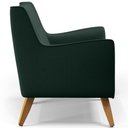 Ver mais imagens de Kit 02 Poltronas Decorativas com Pés de Madeira Taroba D02 Linho Verde C-117 - Lyam Decor