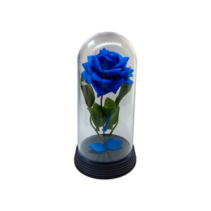 Redoma A Rosa Encantada O Girassol Encantado 19 cm de altura - Rosa Azul