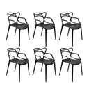 Ver imagem 1 de Kit 6 Cadeiras Allegra Preto