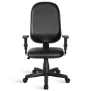 Ver imagem 2 de Cadeira Ágata Presidente Gir Braço Regulável Tecido Preto