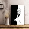 Quadro Simpsons Homer Preto e Branco Tela de Tecido - 3