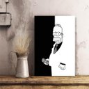 Ver imagem 3 de Quadro Simpsons Homer Preto e Branco Tela de Tecido