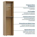 Ver mais imagens de Módulo 45x180 2 Portas 1 Kit Prateleira Frame CabeCasa MadeiraOriginals