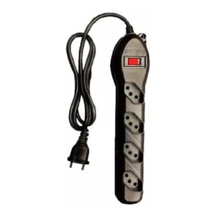 Filtro de Linha 4 Tomadas com Proteção de Circuit Breaker