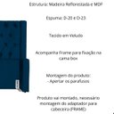 Ver imagem 3 de Kit Cabeceira e Calçadeira Baú Emma Veludo King 195 Cm