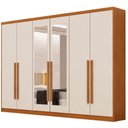 Ver imagem 1 de Guarda Roupa Casal Jalisco 6 Portas 6 Gavetas com Espelho Cinamomo Fendi - Novo Horizonte
