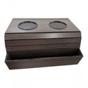 Ver imagem 1 de Esteira para Sofá Suporte Copos e Controle Remoto Tabaco.