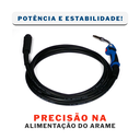 Ver imagem 3 de Tocha Mig 240a 24kd 5m Euroconector Esab Boxer Lynus V8 Tork Padrão de Consumíveis Tbi/binzel