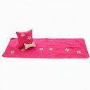 Ver imagem 4 de Kit 4 Pçs Peseira Cama Casal Queen Impermeável e Almofada Cheia para Pet:Kit 3 Pçs Peseira Cama Casa