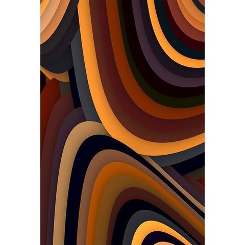 Quadro Decorativo Abstrato Vibrante, Tela em Canvas na Vertical Ideal Ambiente de Sala e Quarto