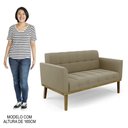 Ver imagem 7 de Sofá Namoradeira e 2 Poltronas Base Madeira Castanho Ana Suede Marrom Rt - Ibiza