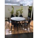 Ver imagem 3 de Mesa de 1,40m + 6 Cadeiras Alumínio e Tela para Área Externa