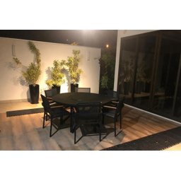 Mesa de 1,40m + 6 Cadeiras Alumínio e Tela para Área Externa - 5