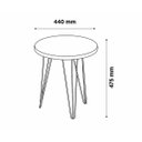 Ver imagem 5 de Mesa Lateral Decorativa Evolution Canelato - Patrimar Móveis