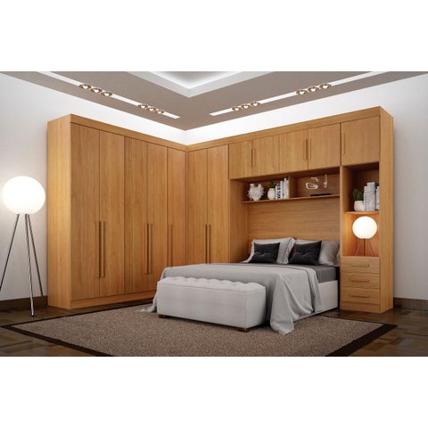 Módulo Completo Casal 12 Portas c/ Aéreo Áurea - Arbo Design