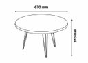 Ver imagem 5 de Mesa de Centro Decorativa Evolution Novare - Patrimar Móveis