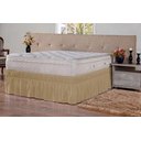 Ver imagem 3 de Saia Box para Cama Queen Babado com Altura Ajustável Raissa:Cáqui