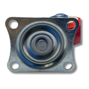 Ver mais imagens de Rodízio Rodinha Giratório Placa Base Aço Roda Pp Vermelho Diâmetro 63mm 2,5" Altura 85mm