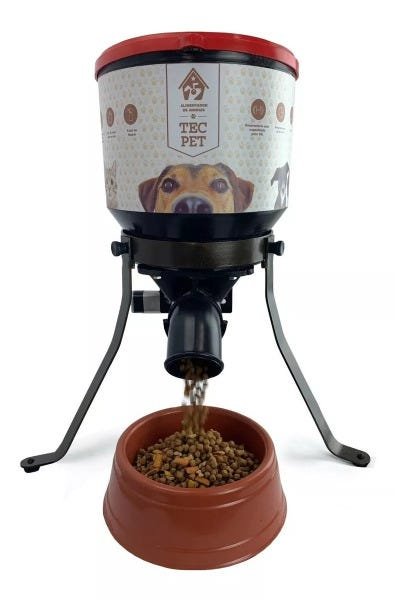 Alimentador automático para cães e gatos com reservatório de 10 litros