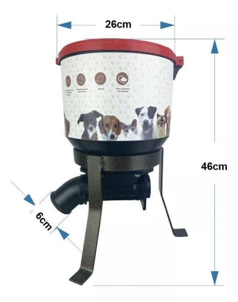 Alimentador automático para cães e gatos com reservatório de 10 litros - 9