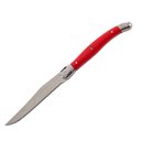Ver imagem 3 de Conjunto de 6 Facas Laguiole La Tour Luxo com Cepo de Madeira - Vermelho