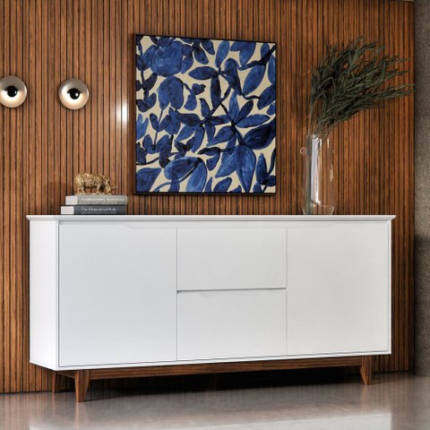 Buffet 2 Portas Flow: Branco