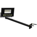 Ver imagem 2 de Suporte Refletor Inclinado Parede Braço 40 Cm Preto