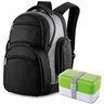 Kit Mochila com Bolso Térmico e Marmita Healthy TopGet Verde - 2