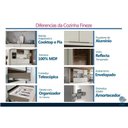 Ver imagem 5 de Balcão Cozinha Fineze 5 Portas 2 Gavetas 200cm Areia Henn