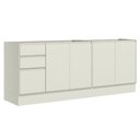 Ver imagem 2 de Balcão Cozinha Fineze 5 Portas 2 Gavetas 200cm Areia Henn