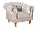 Ver imagem 2 de Kit 2 Poltronas Decorativas Capitonê Chesterfield Dom Pedro - Suede Bege