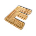 Ver imagem 2 de Petisqueira Letra e Tabua com Rebaixo Madeira Pinus Cesta Presente Decoração Mesa Posta - Woodspot