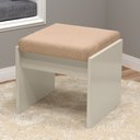 Ver imagem 4 de Penteadeira Camarim Eloá com Espelho Luz de Led com Banqueta Mesa de Maquiagem Off White Patrimar