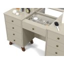 Ver imagem 6 de Penteadeira Camarim Eloá com Espelho Luz de Led com Banqueta Mesa de Maquiagem Off White Patrimar